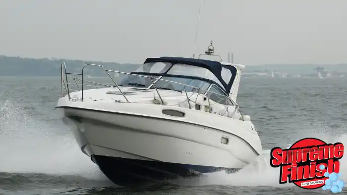 ceramic coating can help prevent uv and oxidation damage to boats