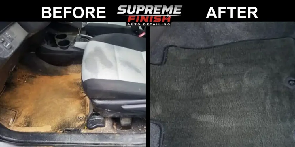 floor mat cleaning before and after