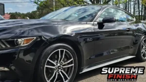 Black Ford Mustang Supreme 3-Year Paint Protection Ceramic Package