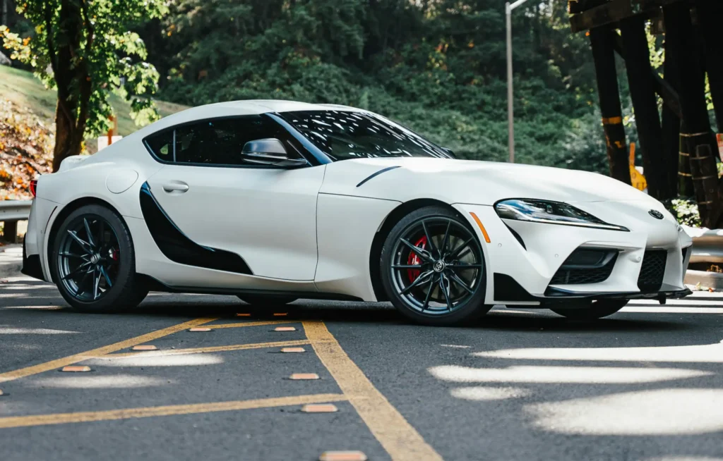 Car with STEK DYNOmatte satin paint protection film