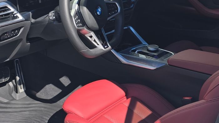 Leather and vinyl interior surfaces protected with a ceramic coating